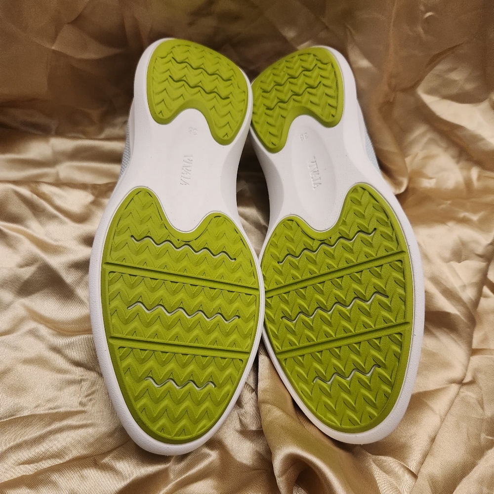 VIVAIA Green and Blue Sneakers with Knit Upper - Picture 9 of 16